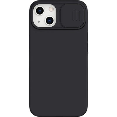 Nillkin CamShield Silky Magnetic Silicone Case - силиконов (TPU) калъф с MagSafe за iPhone 13 (черен)