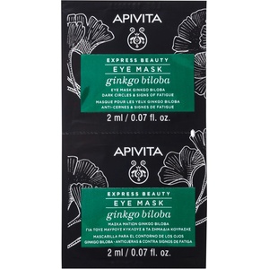 APIVITA Express Beauty Маска за околоочен контур, гинко билоба, 2 x 2 ml - baby
