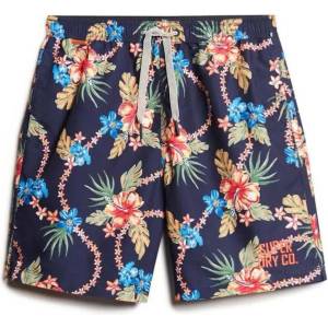 Superdry Бански гащета Superdry Hawaiian Print 16´´ swimming shorts - Blue (Tropical Chain Navy)