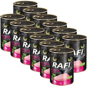 RAFI Cat Възрастни Пате с Пуйка 12 x 400 г