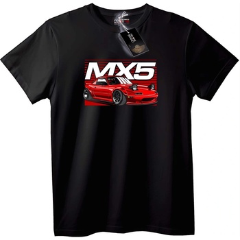 NOONEBRAND Тениска MX5 за Ентусиасти - L, White