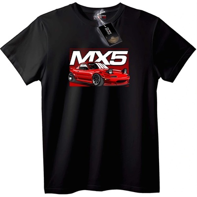 NOONEBRAND Тениска MX5 за Ентусиасти - L, White