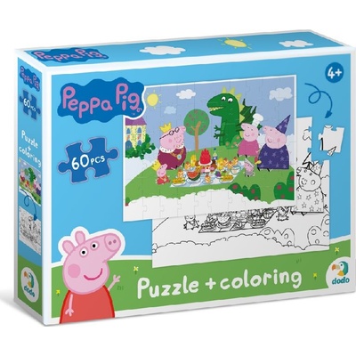 DODO Oboustranné Prasátko Peppa Piknik 60 dielov