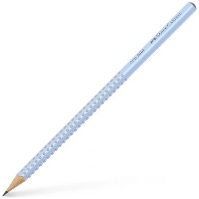 Faber-Castell Графитен молив, B, триъгълен, FABER-CASTELL "Grip 2001", небесносин 517074 (517074)