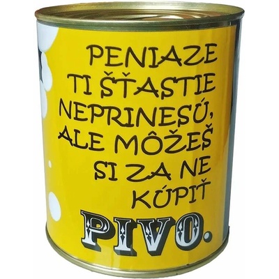 Pokladnička-konzerva Pivo 12cm