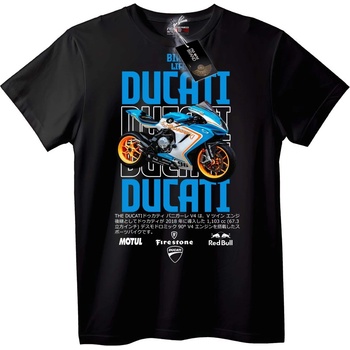 NOONEBRAND Тениска Мотоциклет Ducati V4 - M, White