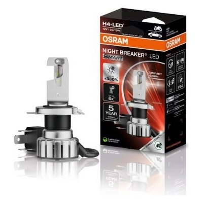 OSRAM MOTORCYCLE H4 NIGHT BREAKER LED SMART +330% 64193DWNBSM-1HB 6000K 1ks (3699)