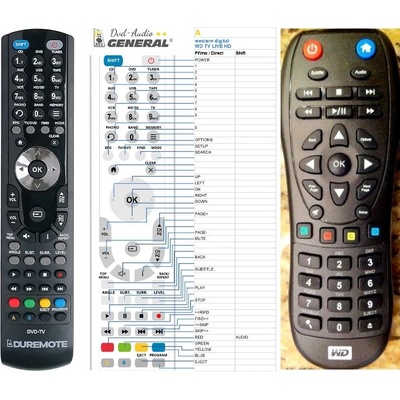 Dálkový ovladač General WESTERN DIGITAL TV LIVE HD MEDIA PLAYER – Hledejceny.cz