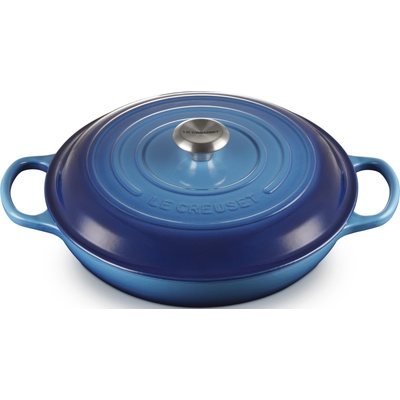 Le Creuset Съд за готвене Gourmet Signature нисък 30 см наситено небесносин (21180302202430)