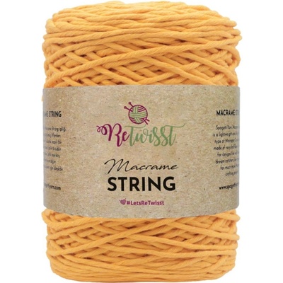 ReTwisst Macrame String 3 mm 25 slunečnicová