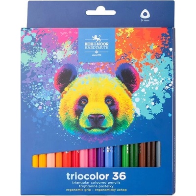 Koh i Noor 3145 Triocolor hrubé trojhranné pastelky 36 ks