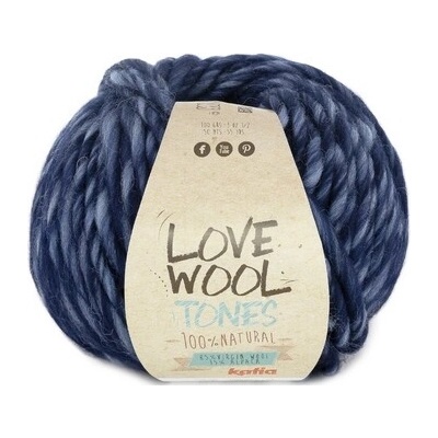 LOVE WOOL TONES Katia Farby LOVE WOOL TONES: 204 modrá
