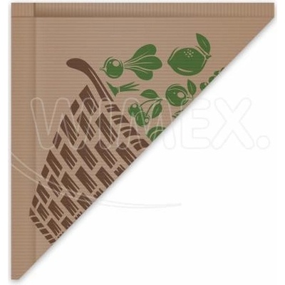 Wimex Papierový kornút hnedý 34 x 34 cm `1000g` viazaný