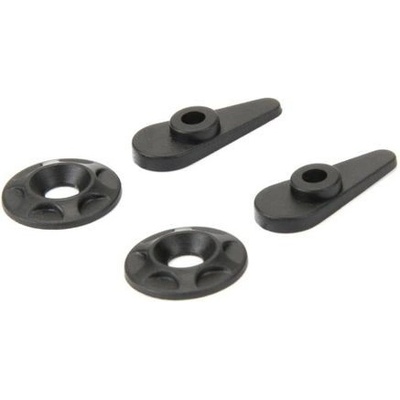 TC držáky křídla černé pro Touring Car křídla 1:10