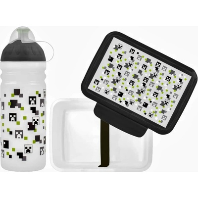 Zdravá fľaša 0,7 l a Zdravá sváča Pixel head