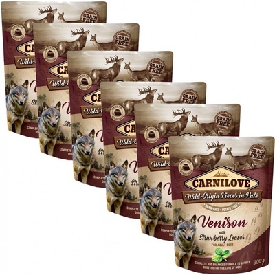 Carnilove Adult Venison with Strawberry Leaves 6 x 300 g
