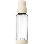 BIBS Baby Glass Bottle Round Latex шише против колики Ivory