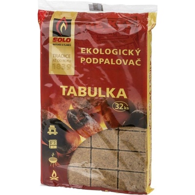 SOLO tabulka podpalovač dřevěný 32 ks