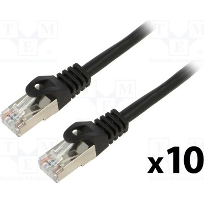 Lanberg PCF6-20CC-0100-BK Patch F/UTP Kat. 6 RJ45 vidlice z obou stran lanko CCA