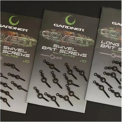 Gardner Kolíček s obratlíkom Covert Swivel Bait Screws Anti Glare Mini 5mm 10ks