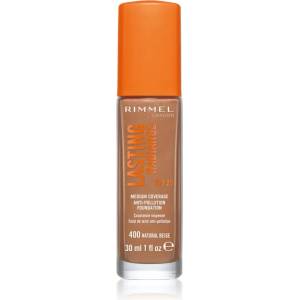 Rimmel Lasting Radiance озаряващ фон дьо тен SPF 25 цвят 400 Natural Beige 30ml