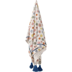 Bloomingville Mini Бебешко одеяло от рециклиран памук 130x160 cm Cherry - Bloomingville Mini (82062630)