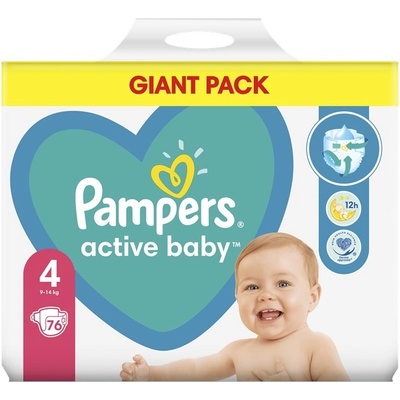 Pampers Active Baby-Dry 4 76 ks