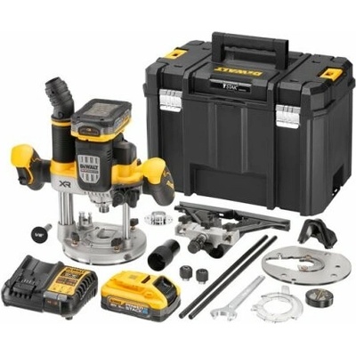 DeWalt Aku bezuhlíková horní frézka 70mm, 2x5.0 Ah DCW620H2