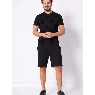 Guess pánské černé šortky M5GD10KCN01