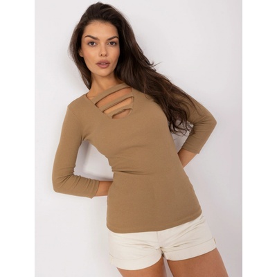 Blouse EM BZ HS 21 520.49P dark beige hnedá