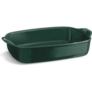 Emile Henry Керамична тава emile henry rectangular oven dish правоъгълна - 36.5 х 23.5 см - цвят зелен кедър (eh 9652-07)