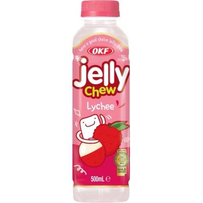 OKF Jelly Chew Lychee Drink 500 ml