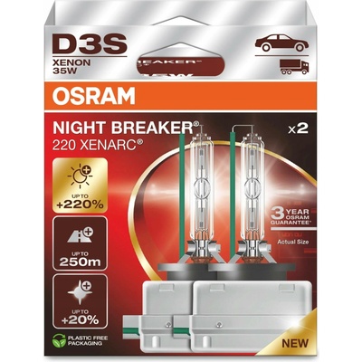 OSRAM D3S Xenarc Night Breaker Laser 35W XN2 (220%) 66340XN2-2HB – Sleviste.cz