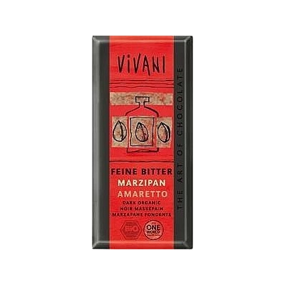 Vivani Horká čokoláda Marzipan Amaretto 100 g