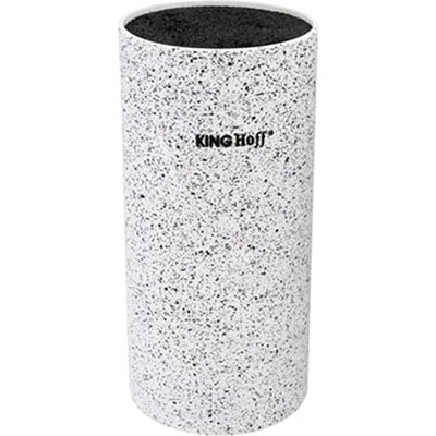 Kinghoff Универсална поставка за ножове kinghoff kh 1092, Подходяща за всички размери остриета, Бял мрамор (1645420003)