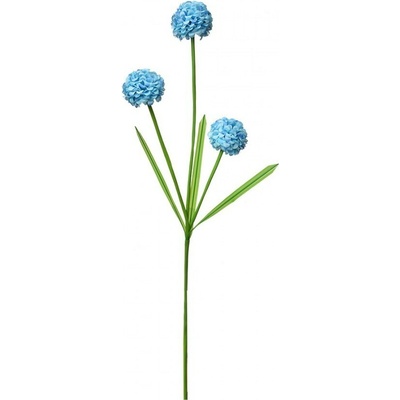 Dekoračná umelá kvetina svetlo modrá hortenzia - 12*8*84 cm - Clayre & Eef