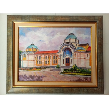 Пейзаж със стара софийска архитектура