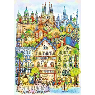 Trefl - Puzzle Midnight in Barcelona - 1 000 piese