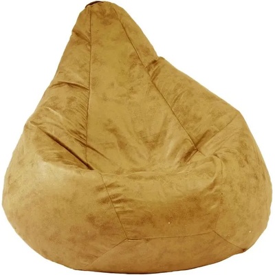 Pufrelax Пуф круша за деца 4-14 г. , 160л. , Nirvana Light - Amber, Перящ се калъф, Пълнеж от Полистиролни перли, Гама Premium