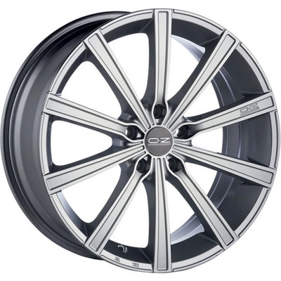 OZ LOUNGE/10 8x18 5x100 ET35 metal silver diamond cut