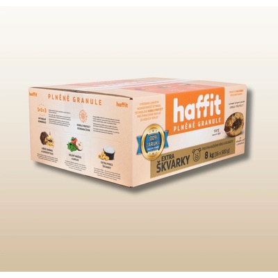 Haffit plněné granule škvarky 8 kg