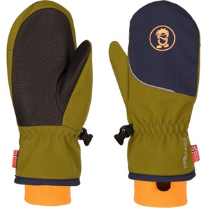 Trollkids Детски ръкавици Trollkids Kid's Trolltunga Mitten Gloves - Spruce Green / Navy / Vivid Orange - размер 3, 5 (202-4235-1012)