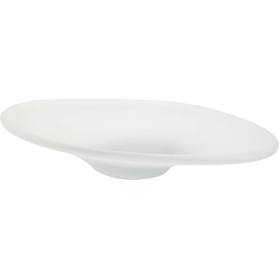 Kave Home Bílá skleněná dekorativní miska Vionze 34,5 x 22 cm
