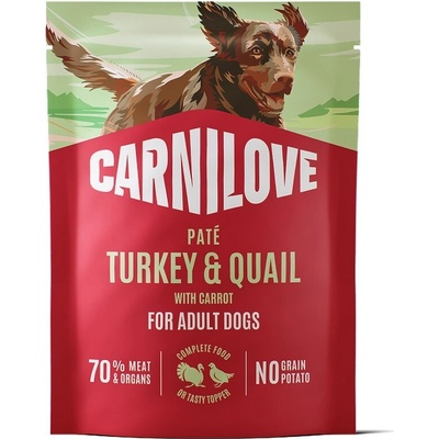 Carnilove Dog Paté Turkey & Quail with Carrot 300 g