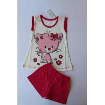 Image 1 of САЛИ / Индиго Кидс Лятна пижама Коте, с циклма, 86, 110