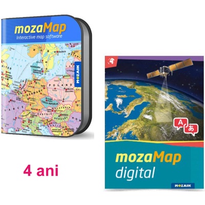 Moza Гимназиални класове - Многоезичен цифров географски атлас, 4 години (ms-4095d-4)