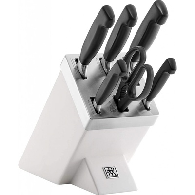 Zwilling Four Star se samoostřícím blokem bílý 7 ks