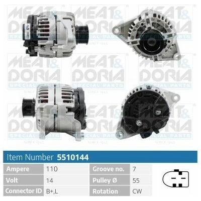 Alternátor MEAT & DORIA 5510144
