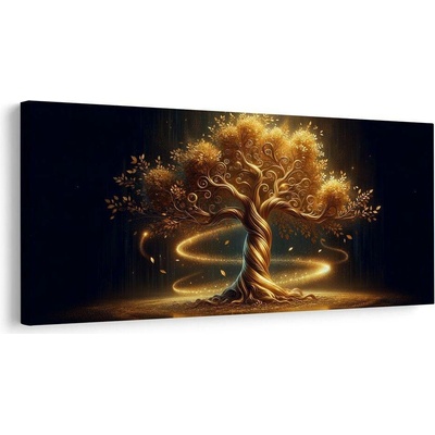 Obraz mystický strom života v noci - 100x50