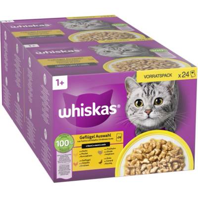 Jumbo balení Whiskas 96 x 85 g drůbeží výběr v omáčce
